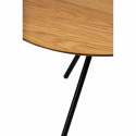 Salongbord Ø60 cm - Natur / Svart