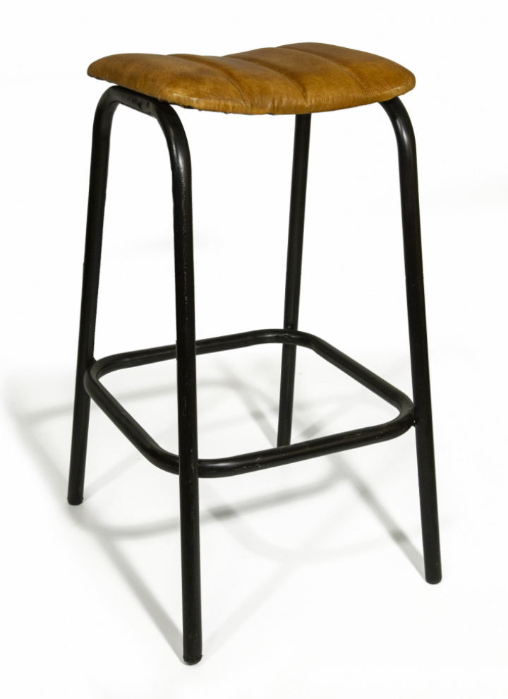 Vintage bar pall - Lær / Iron i gruppen hos Reforma (132001)