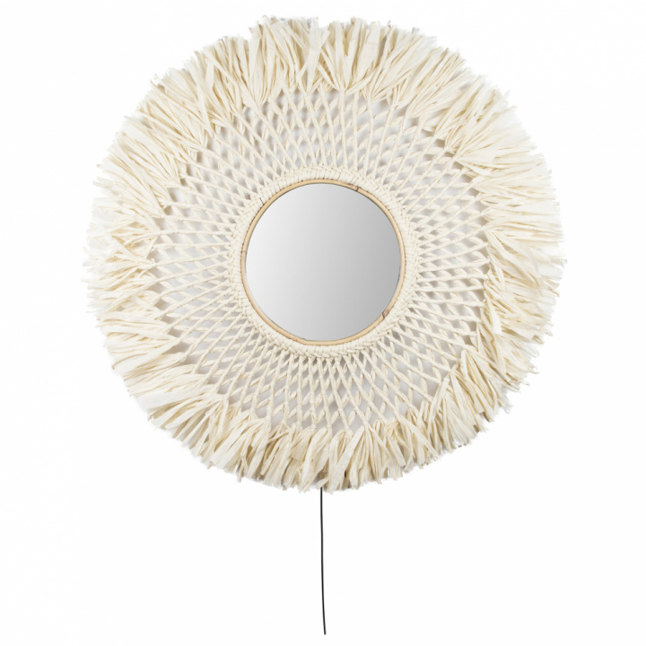 Vegglampe 'Boho Mirror' - Nature