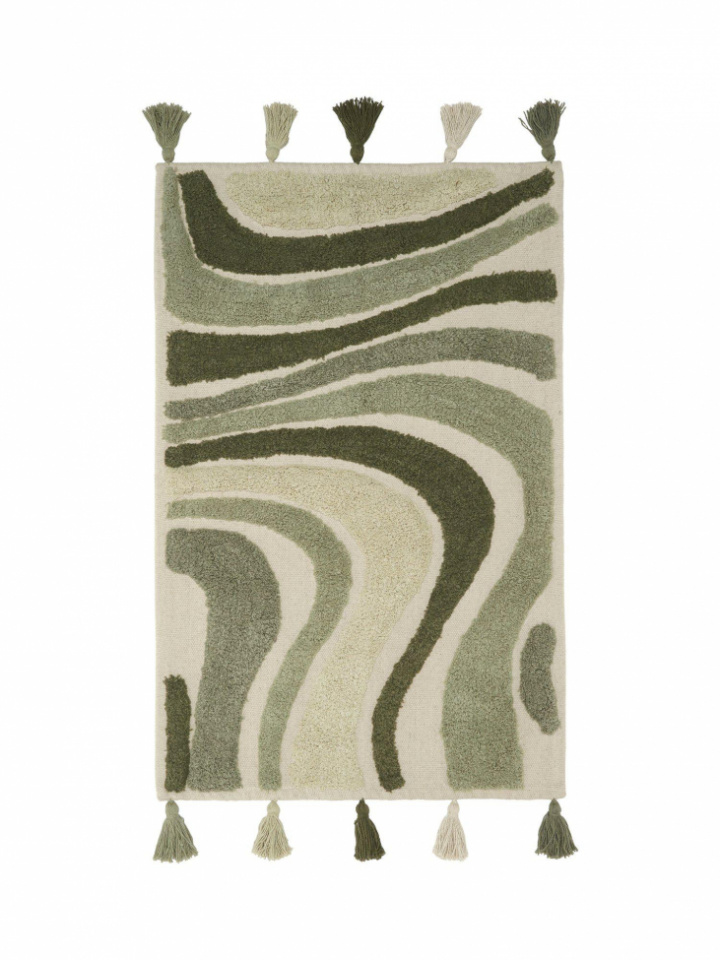 Teppe \'Swirl\' 90x130 - Grønn i gruppen Interiør / Tepper / Rya Tepper hos Reforma (1331-92-177)