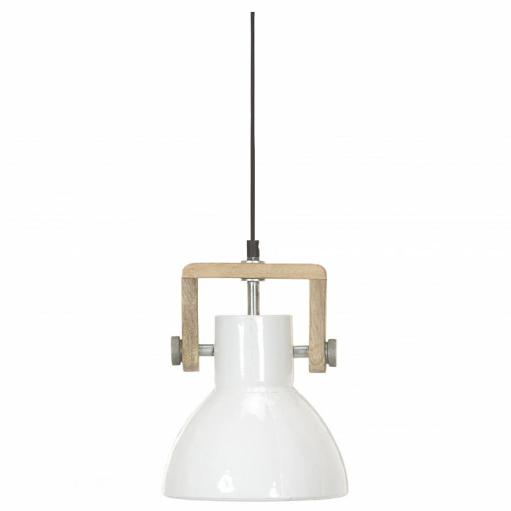 Taklampe 'Ashby Single' - Hvit 19 cm