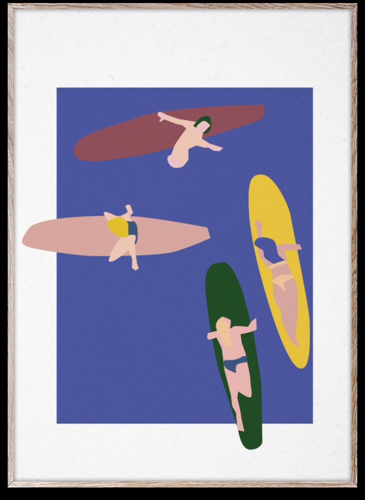 Plakat 'Surfers' 30x40 - Multi