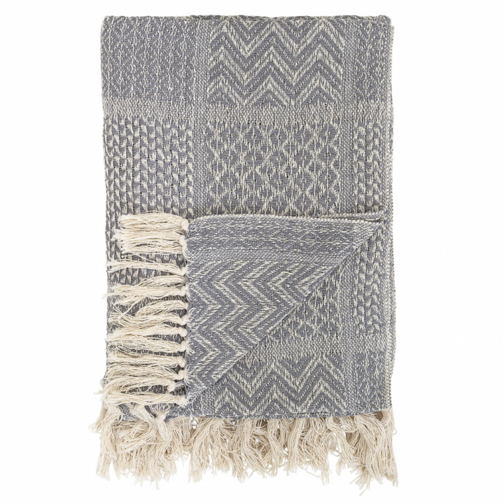 Pledd 'Resirkulert bomull' - Grå