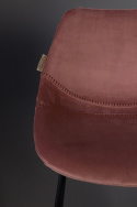 Barstol \'Franky\' - Fløyel/Rosa