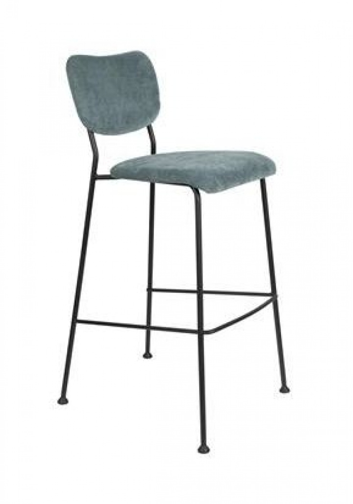 Barstol 'Benson' - Grå/Blå