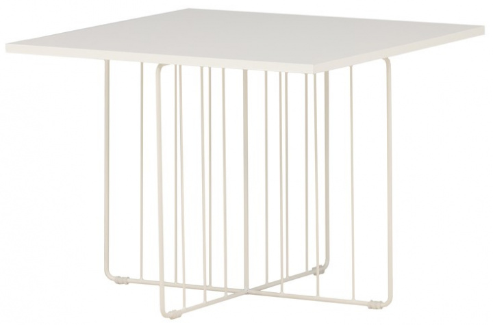 Salongbord 'Dagmar' 40x40cm - Hvit