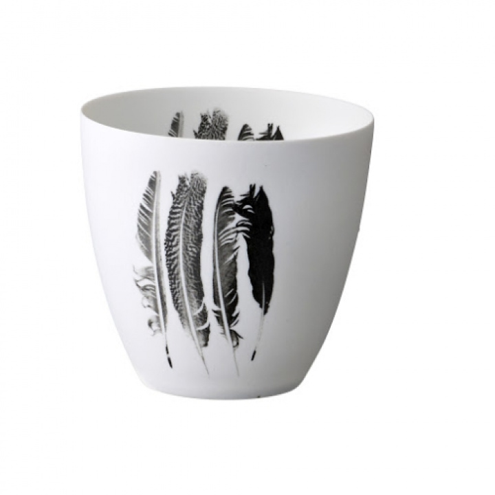 Stearinlys - Fjær i gruppen hos Reforma (15029-Black-BLO-S)