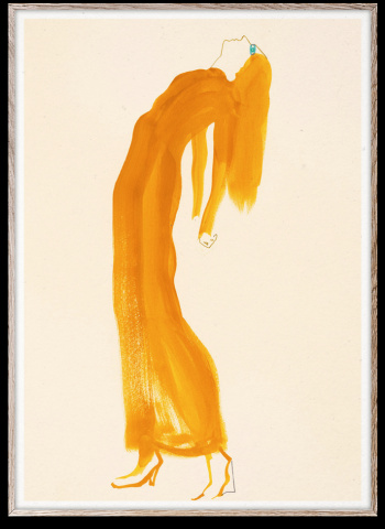 Plakat \'The Saffron Dress\' 30x40 - Orange