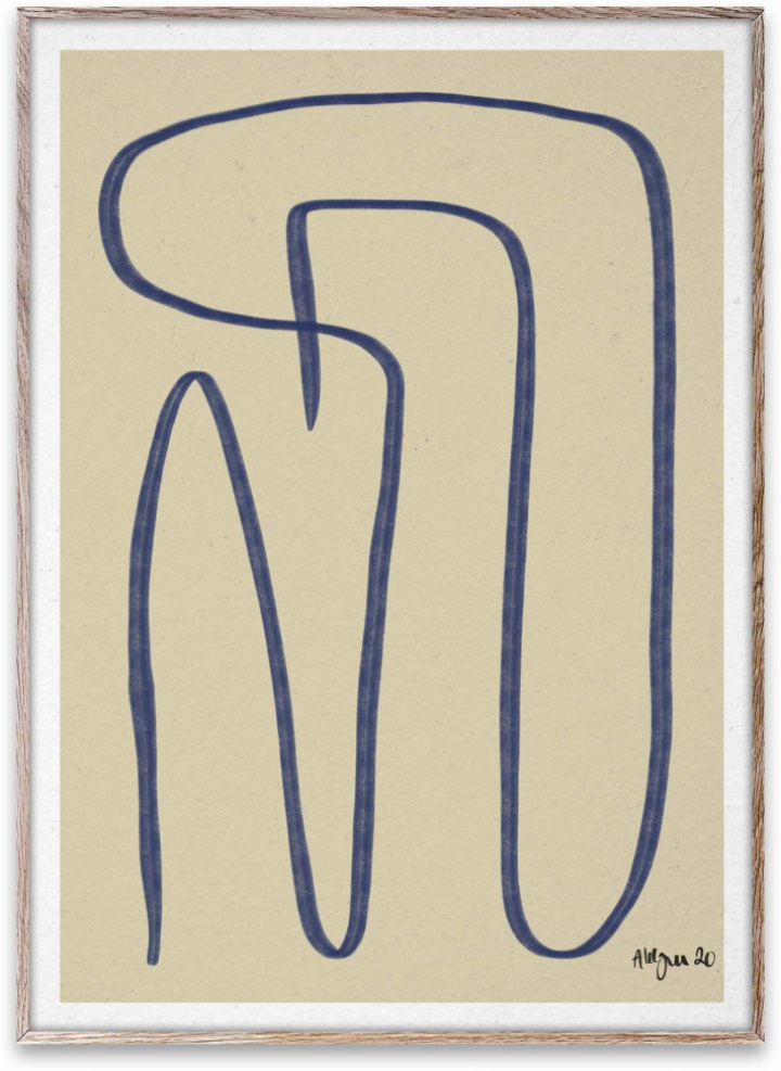 Plakat 'Different Ways' 50x70 - Blå