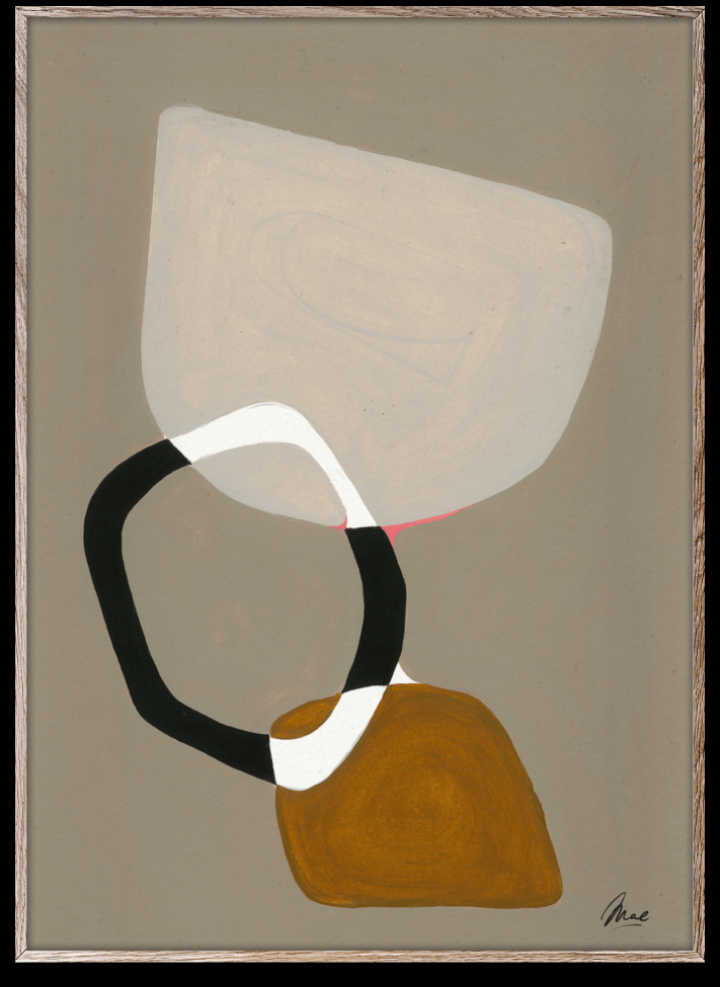 Plakat 'Komposisjon 03' 50x70 - Multi