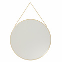 Veggspeil Rundt - Messing ¯40