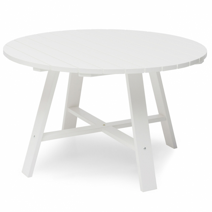 Bord utenfor \'Läckö\' Ø120 CM - Hvit i gruppen Bord hos Reforma (1512077)