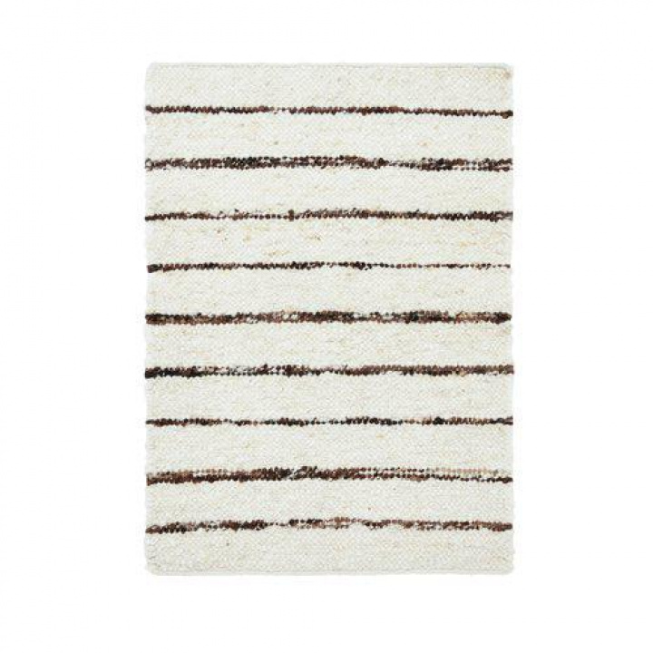 Teppe 'Dani' 300x400 - Brun/Hvit