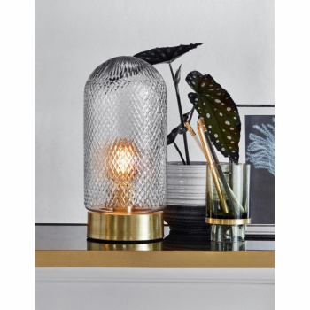 Bordlampe \'Dome\' - Glass/Gull