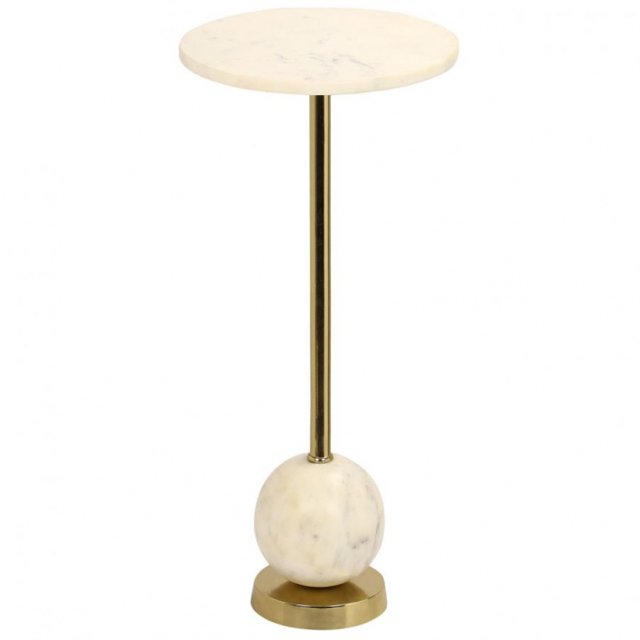 Sidebord 'Salo' - Messing/Marmor