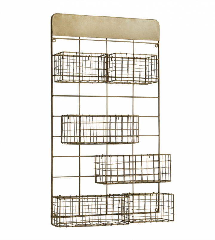 Vegghylle med kurver - Messing - Madam Stoltz