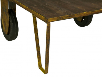 Vintage bord med hjul - Tog