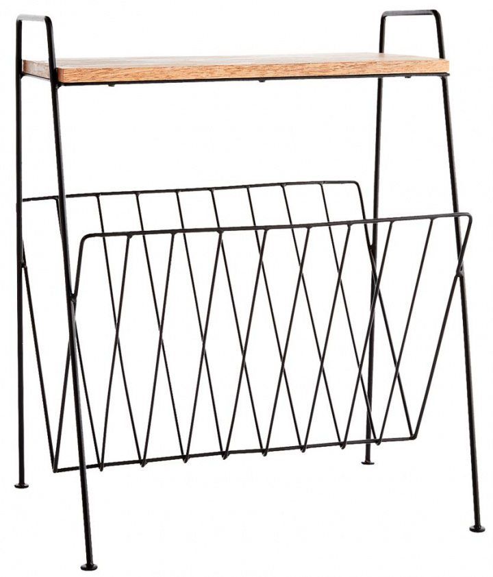 Avisholder 'Ember' - Svart/Tre