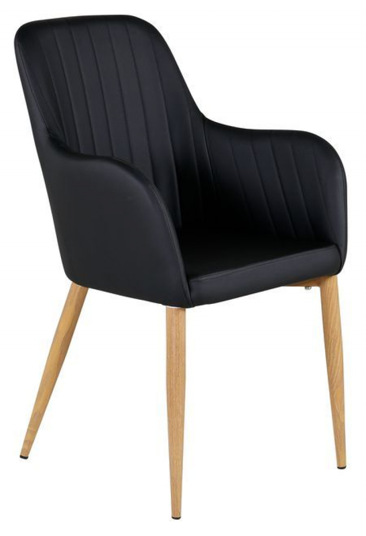 Stol 'Fåvang' - Svart/Eik