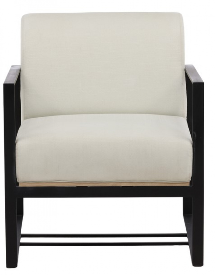 Lenestol 'Ida' - Hvit/Svart