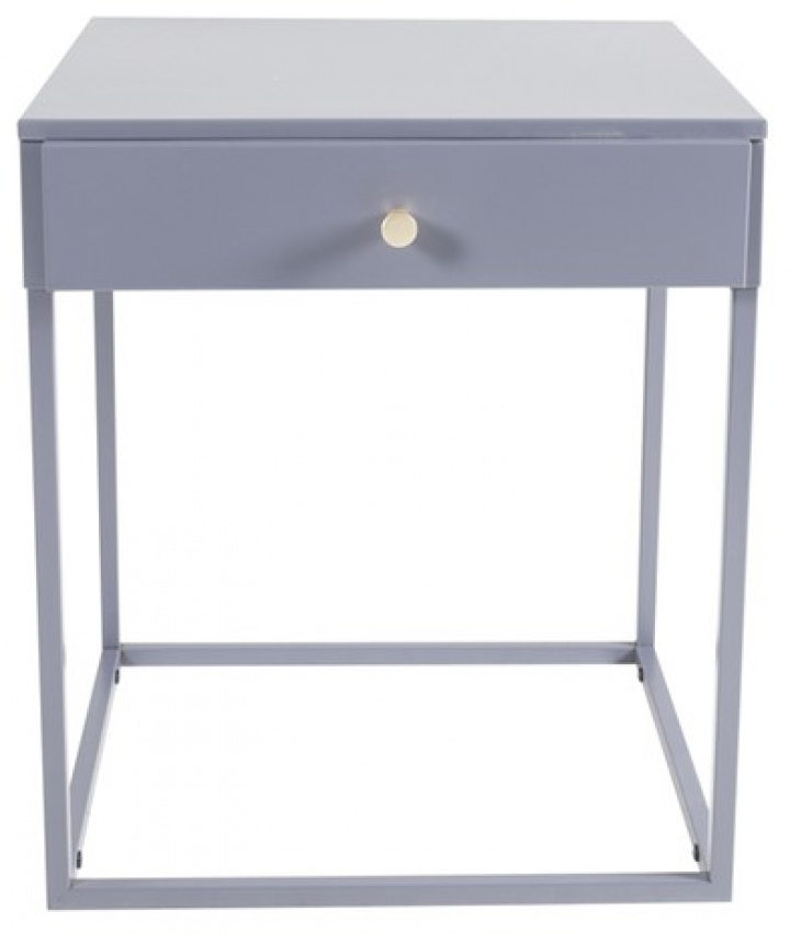 Nattbord 'Bergslagen' 41x43 - Grå