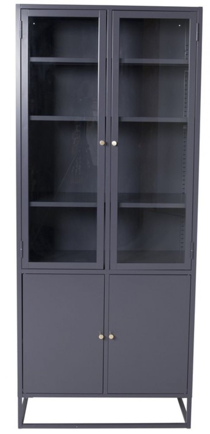 Skap 'Bergslagen' 80x190 - Grå