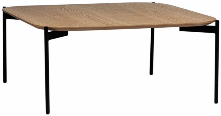 Salongbord 'Frida' 80x80cm - Naturlig/Svart