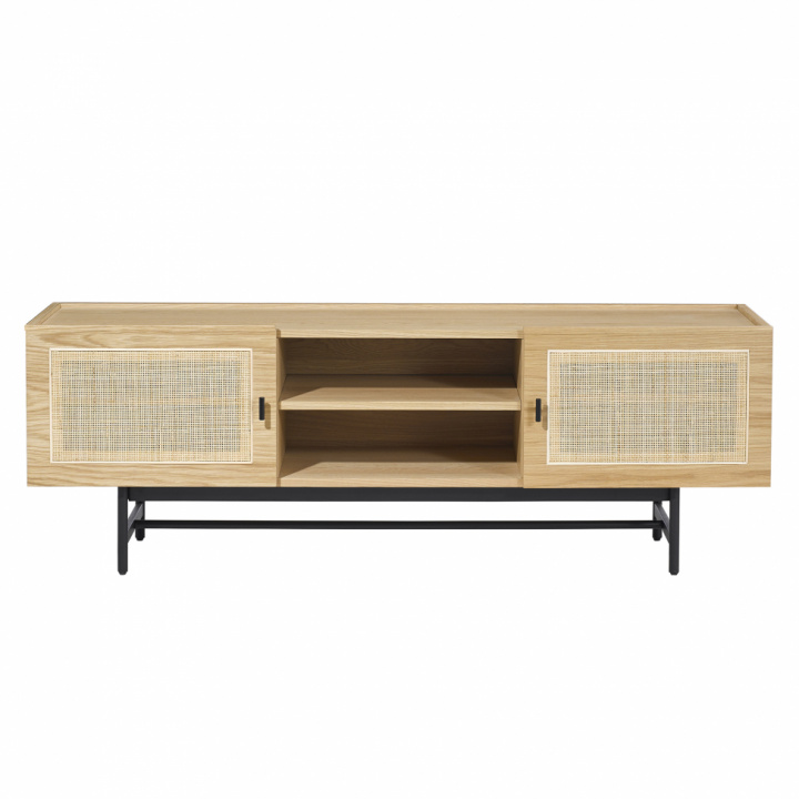 TV-benk 'Stil' - Naturligal/Svart