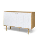 Sideboard \'Kumamoto\' - Hvit/Eik