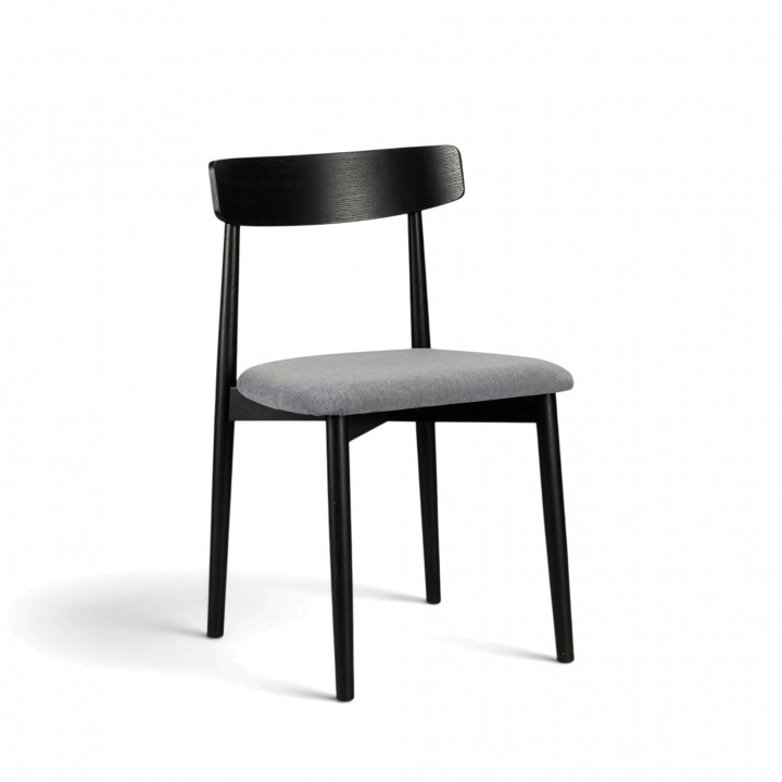 Spisestol \'Ystad\' - Svart/Grå i gruppen Møbler / Sittemøbler / Stoler hos Reforma (19791-black-oak)