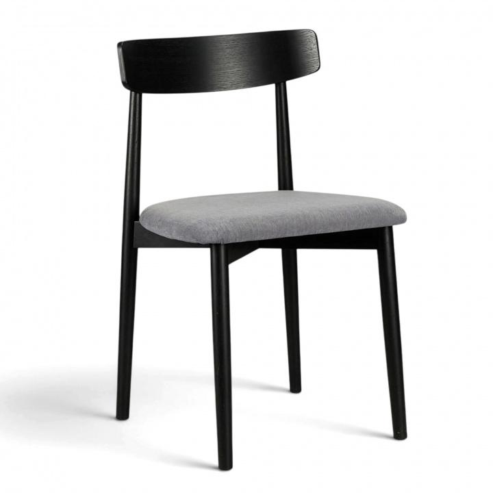 Spisestol \'Ystad\' - Svart/Grå i gruppen Møbler / Sittemøbler / Stoler hos Reforma (19791-black-oak)
