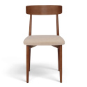 Stol \'Ystad\' - Valnøtt/beige