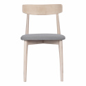 Stol \'Ystad\' - Vit eik/Grå