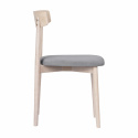 Stol \'Ystad\' - Vit eik/Grå