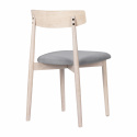 Stol \'Ystad\' - Vit eik/Grå