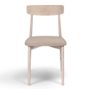 Stol \'Ystad\' - Vit eik/Beige