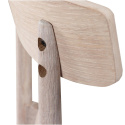 Stol \'Ystad\' - Vit eik/Beige
