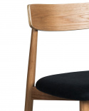 Spisestol \'Ystad\' - Naturlig/Svart