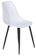 Stol \'Eidsberg\' Plast - Hvit/Svart