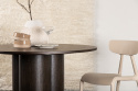 Spisebord \'Orsa\' Rundt 110cm - Semsket Lær