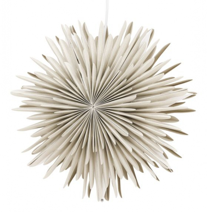 Adventsstjerne 'Svedala' 35cm - Beige