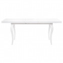 Spisebord \'Mozart\' 140-180 x 80 CM - Hvit