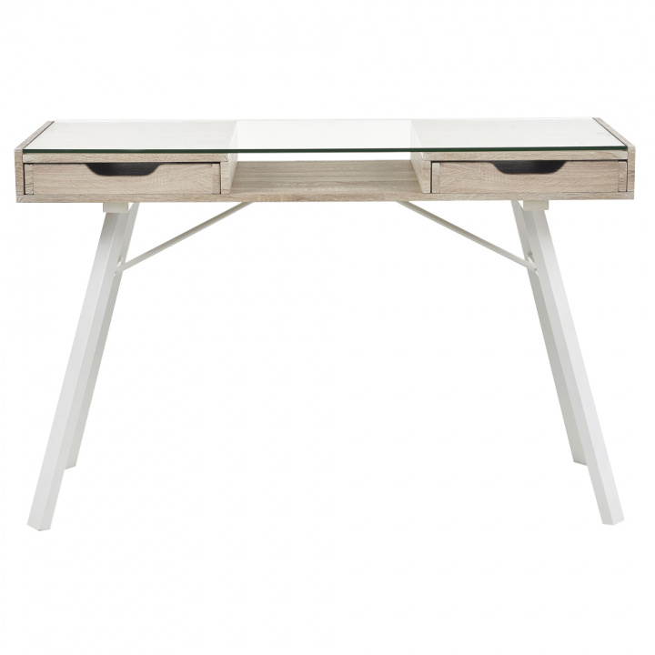 Skrivebord 'Bowlee' - Eik / hvit