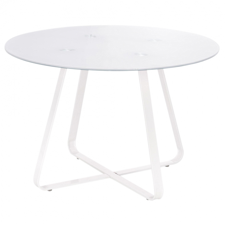 Rundt spisebord 'Looper' - Hvit