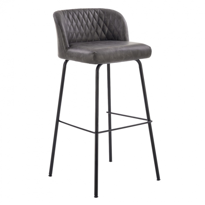 Barstol 'Piel' - Grå / Svart