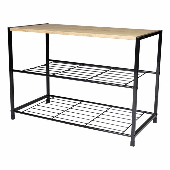 Skostativ \'Drum\' - Eik / svart i gruppen SALG / Møbler / Hyller og oppbevaring hos Reforma (2010001171027)