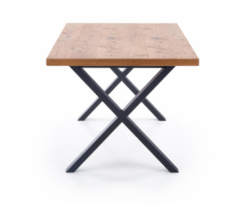 Spisebord \'Xavier\' 160-250 x 90 CM - Eik / svart
