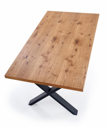 Spisebord \'Xavier\' 160-250 x 90 CM - Eik / svart