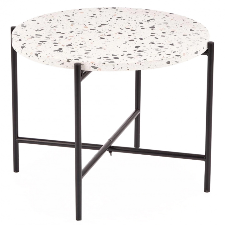 Sidebord 'Lastrico' - Hvit / Svart