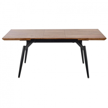 Spisebord \'Cambell\' 140-180 x 80 CM - Eik / svart